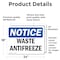Signmission Waste Antifreeze, 24 in W x Rectangle, Vinyl Decal OS-2PACK-NS-D-1824-L-18954 - alternate 6